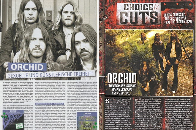 Nuclear Blast Spring Catalog. Page 38. / Terrorizer Magazine Issue 220, Page 20. Photos by Raymond Ahner.